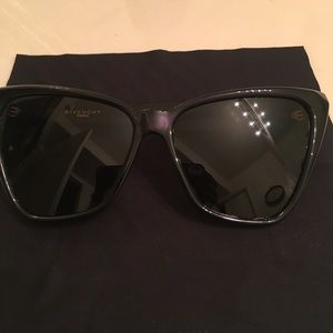 Givenchy smoke blue cat eye sunglasses